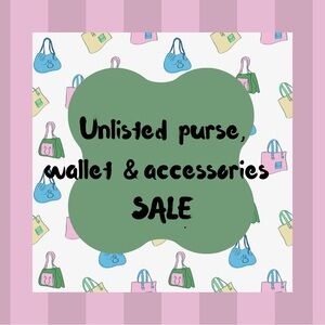Unlisted Purses, wallets, and Accessories